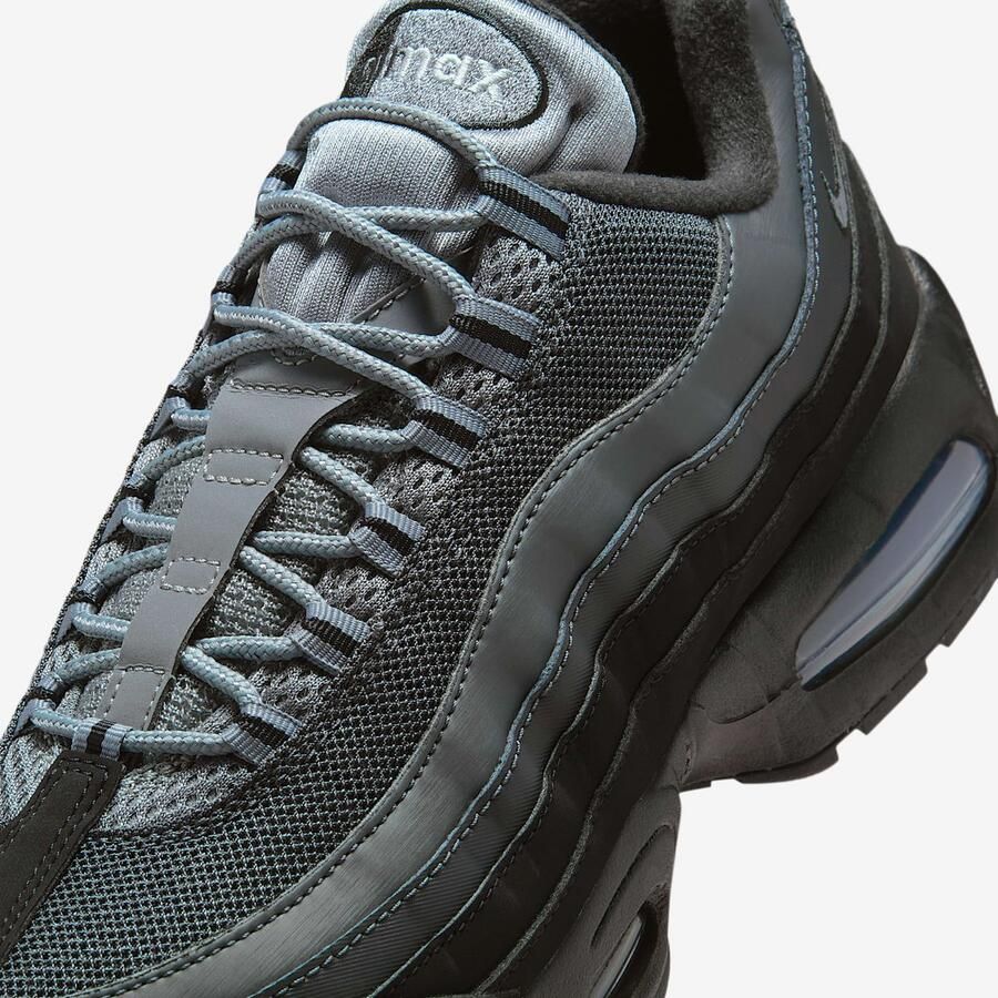 Nike Air Max 95 OG Sneakers Big Bubble Black Lime Blast Zwart Groen Air Max Lifestyle Unisex - Foto 2