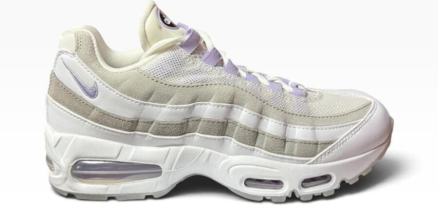 Nike Air Max 95 Sneakers Dames Wit Paars Grijs Doos Zonder Deksel