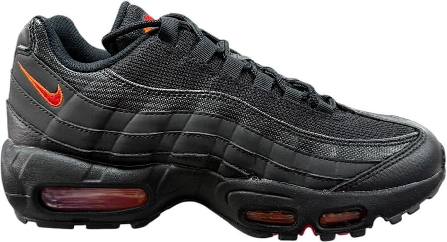 Nike Herenschoenen Air Max 95 Black Safety Orange University Red- Heren Black Safety Orange University Red