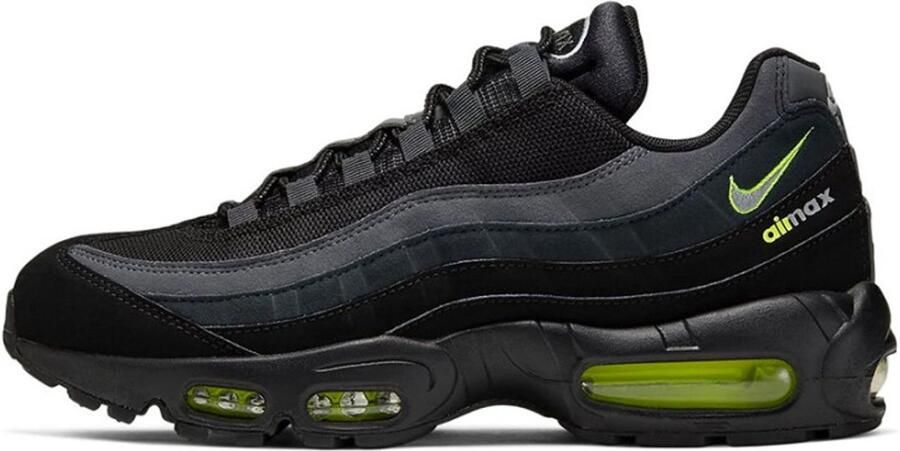 Nike Air Max 95 Black Volt Retro Logo Sneakers Unisex Doos Zonder Deksel