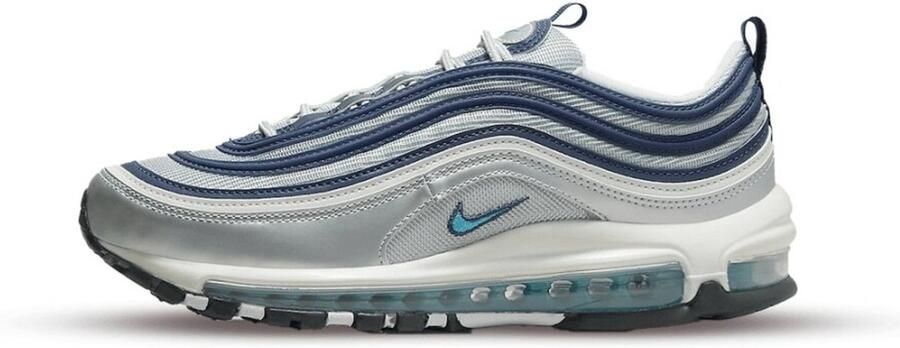 Nike Air Max 97 Damesschoenen 36.5 Metallic Silver Midnight Navy Zwart Chlorine Blue - Foto 1