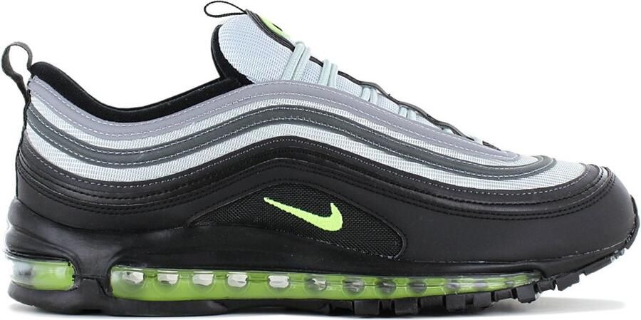 Nike Air Max 97 Neon Sneakers Unisex Pure Platinum Volt Black White - Foto 2