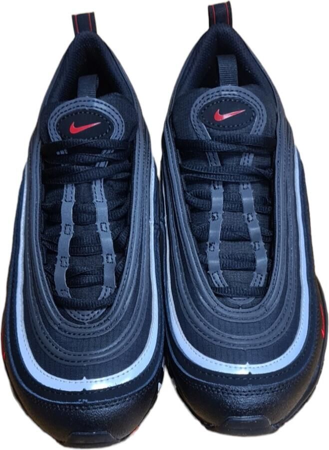 Nike Air Max 97 Junior White Flat Pewter Light Silver Black Kind - Foto 7