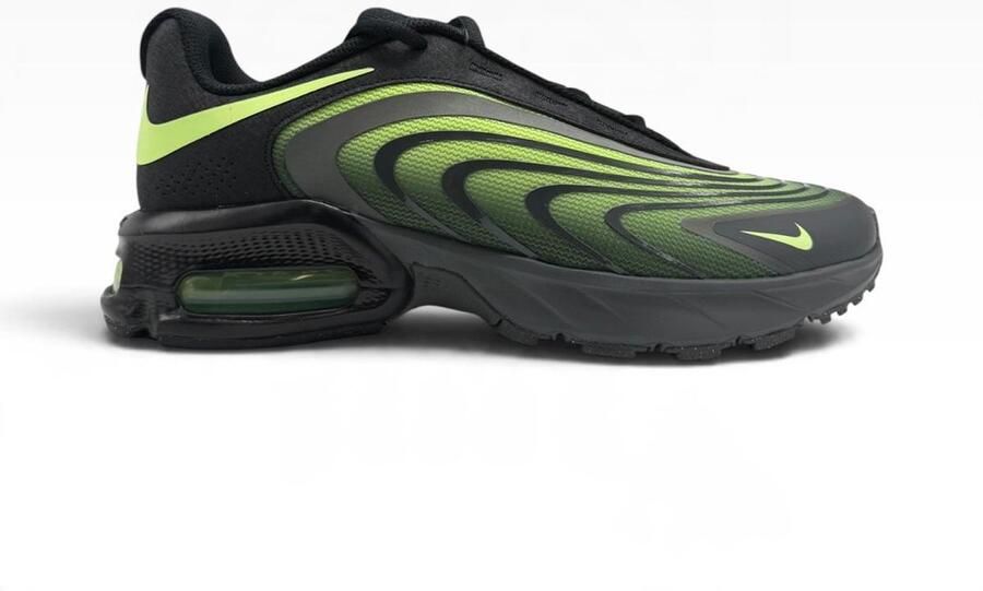 Nike Air Max Fire Sneakers Black Liquid Lime-Iron Grey Zwart Groen Grijs Air Max Lifestyle Heren Sneakers voor Mannen