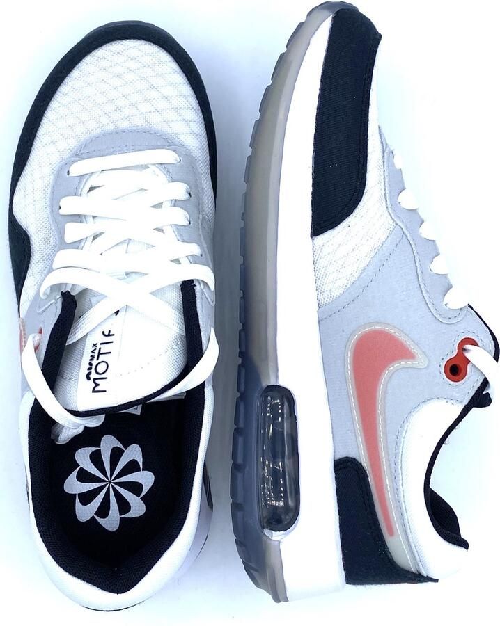 Nike Air Max Motif Kinderschoenen Black White Grey Fog Siren Red Kind - Foto 2