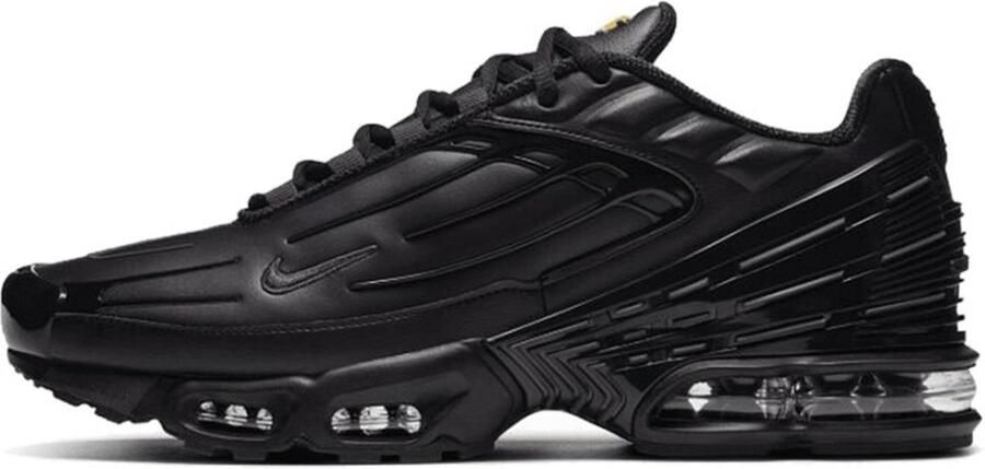 Nike Air Max Plus TN III 3 Leather Heren Sneakers Schoenen Zwart CK6716 - Foto 3