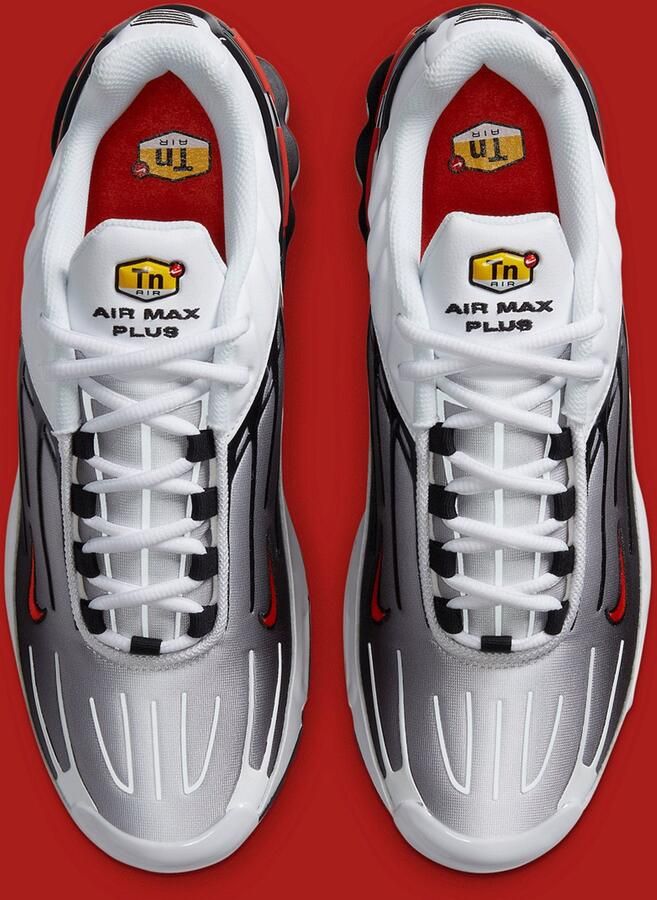 Nike Air Max Plus III Sneakers White Team Orange-Black Wit Oranje Zwart Air Max Plus Lifestyle Unisex