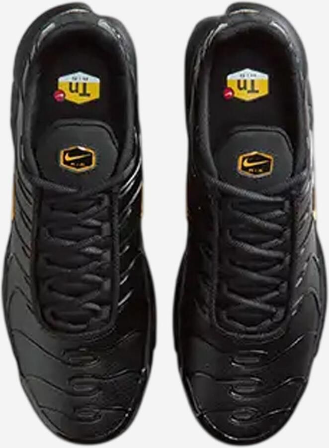 Nike Air Max Plus Premium Sneakers Black Laser Orange Zwart Oranje Air Max Plus Lifestyle Heren Sneakers voor Mannen