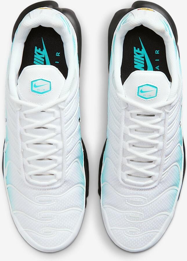Nike Air Max Plus Sneakers Dusty Cact White-Black Groen Wit Zwart Air Max Plus Lifestyle Heren Sneakers voor Mannen