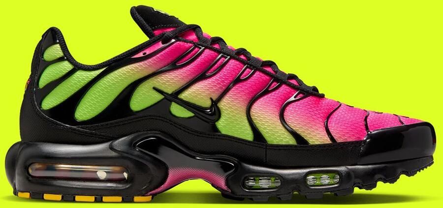 Nike Air Max Plus Sneakers Hyper Pink Volt Black Roze Geel Zwart Air Max Plus Lifestyle Heren