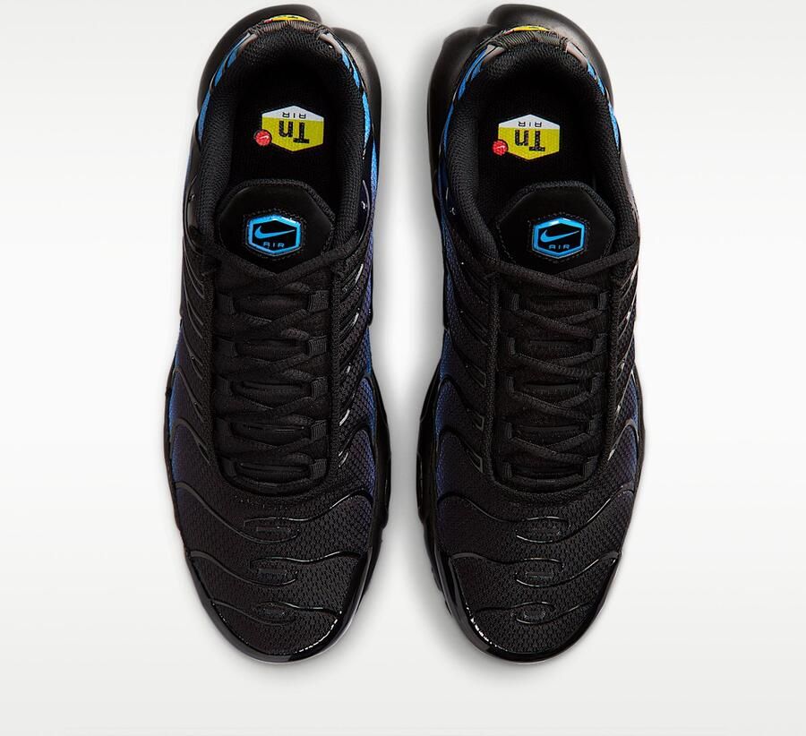 Nike Air Max Plus Black Black-Blue Crystal Zwart Blauw Air Max Plus Lifestyle Heren Sneakers voor Mannen - Foto 2