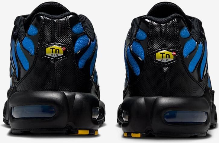 Nike Air Max Plus Sneakers Black Black-Blue Crystal Zwart Blauw Air Max Plus Lifestyle Heren Sneakers voor Mannen