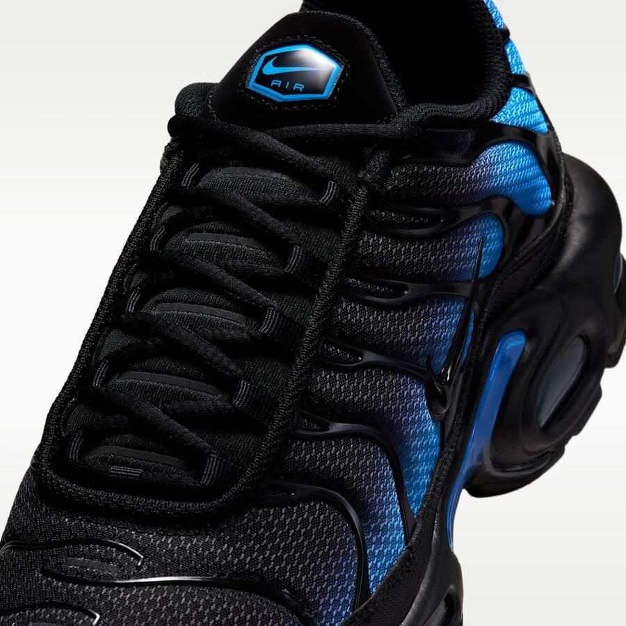 Nike Air Max Plus Black Black-Blue Crystal Zwart Blauw Air Max Plus Lifestyle Heren Sneakers voor Mannen - Foto 2