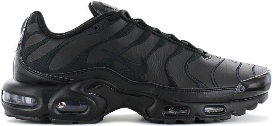 Nike Air Max Plus TN Leather Triple Black Sneakers Schoenen Zwart AJ2029