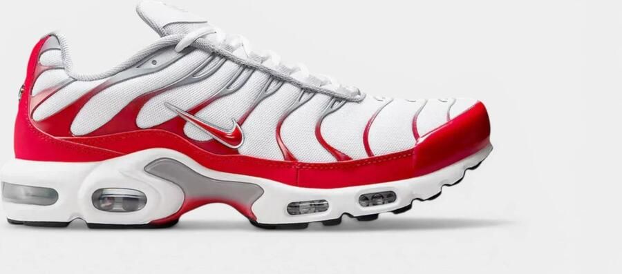 Nike Air Max Plus White University Red
