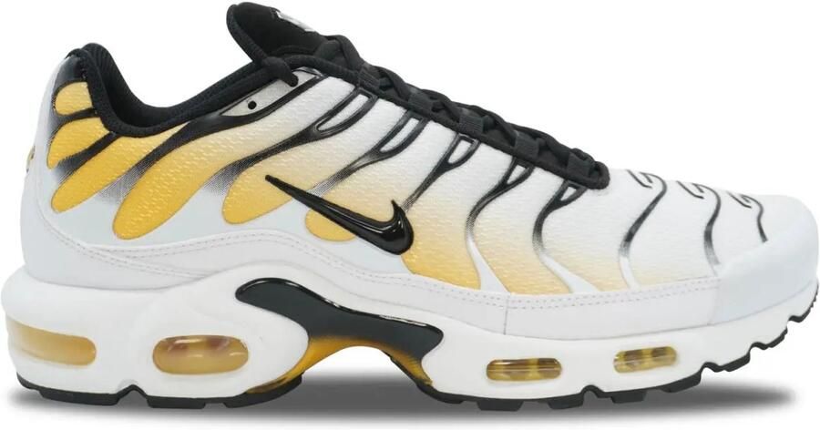 Nike Air Max Plus Wit Zwart Geel Sneakers Heren