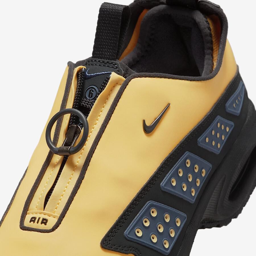 Nike Air Max SNDR Saturn Gold Diffused Blue Zwart Off Noir Geel Blauw Air Max Lifestyle Dames Sneakers voor Vrouwen
