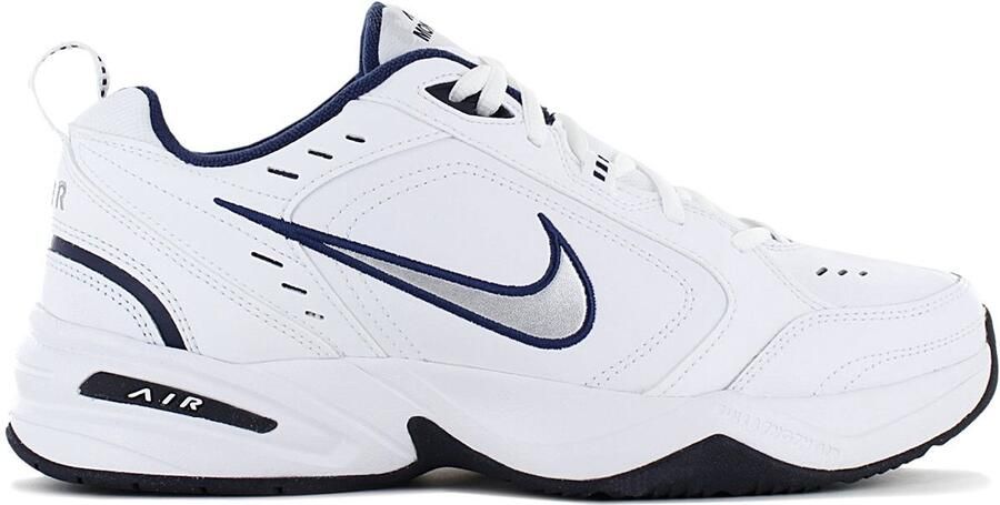 Nike heren trainingsschoenen Air Monarch IV WIT METALLIC ZILVER