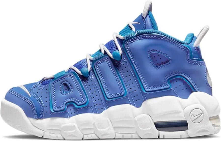 Nike Air More Uptempo Kinderschoenen Medium Blue Battle Blue White Kind - Foto 4