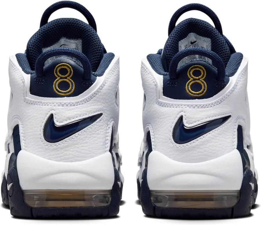 Nike Kinderschoenen Air More Uptempo White Metallic Gold University Red Midnight Navy White Metallic Gold University Red Midnight Navy