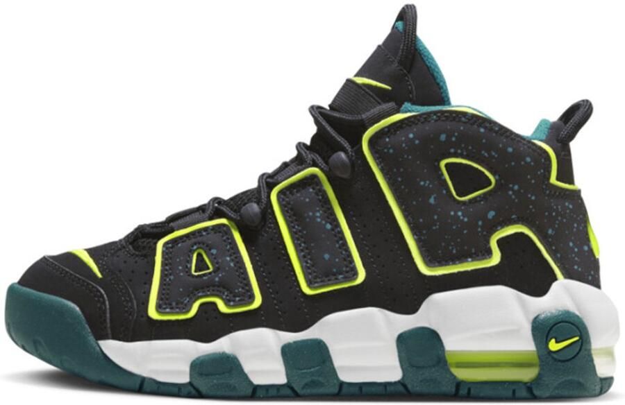 Nike Air More Uptempo (gs) Basketball Schoenen black volt geode teal clear jade 40 beschikbare maaten:36.5 37.5 38.5 39 40