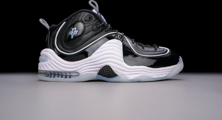 Nike Air Penny 2 Black Patent Football Grey DV0817-001 ZWART Schoenen - Foto 2