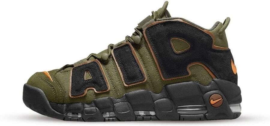 Nike Air More Uptempo '96 Herenschoenen 46 Cargo Khaki Pecan Alpha Orange Zwart