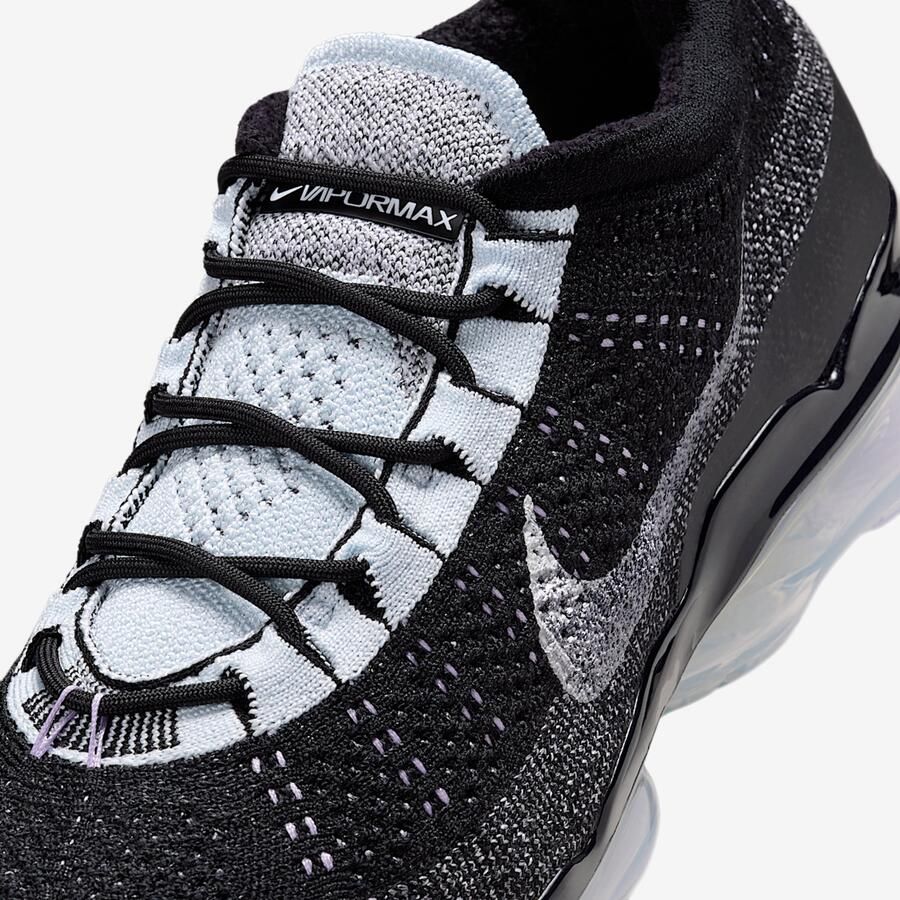 Nike Air VaporMax 2023 Flyknit Zwart Blue Tint Lilac Bloom Wit Zwart Blauw Air VaporMax Lifestyle Heren Sneakers voor Mannen Doos zonder deksel - Foto 2