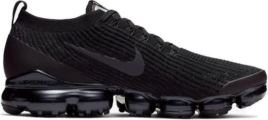 Nike Air VaporMax Flyknit 3 Heren Black White Metallic Silver Anthracite Silver