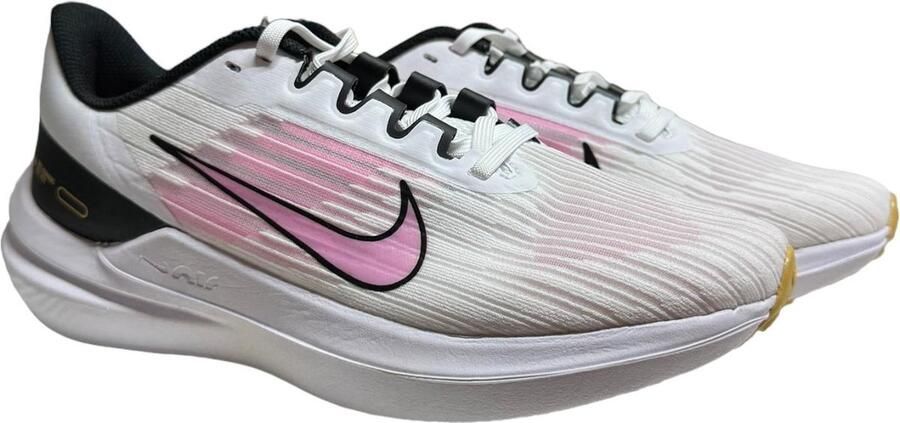 Nike Air Windflo 9 hardloopschoenen wit zwart roze - Foto 2