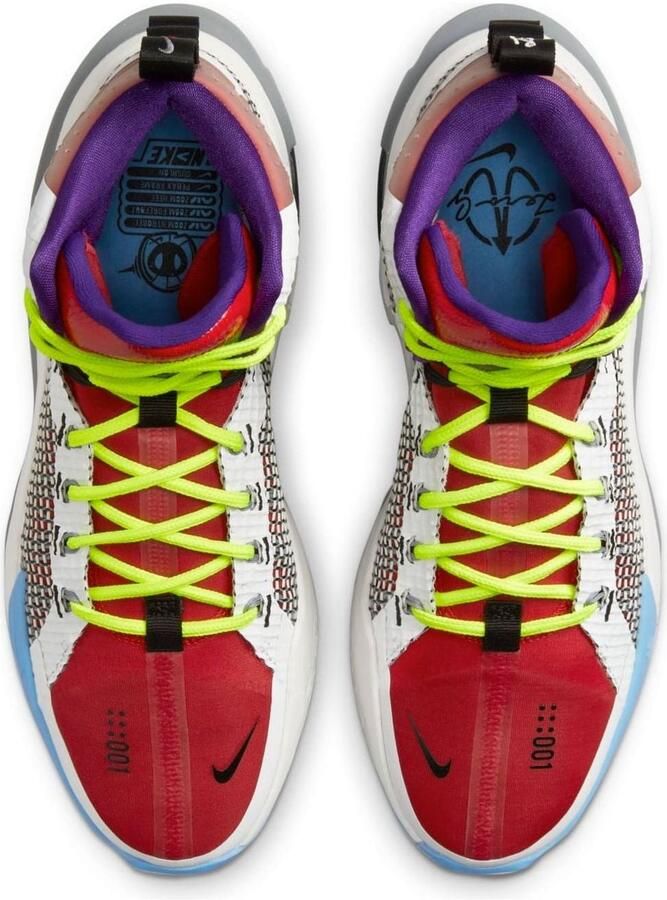 Nike Air Zoom G.T. Jump Sneakers Multi-Color (White University Red Blue) Wit Rood G.T. Basketbal Heren