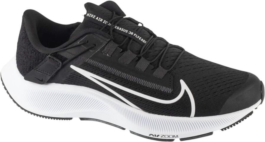 Nike Air Zoom Pegasus 38 FlyEase Eenvoudig aan en uit te trekken hardloopschoenen voor dames Zwart - Foto 2