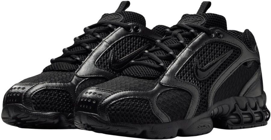 Nike Air Zoom Spiridon Cage 2 black black anthracite smoke grey Lifestyle in zwart formaten: 40.5
