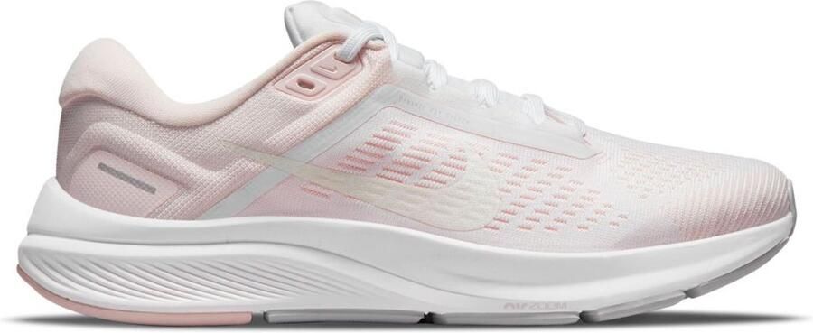 Nike Structure 24 Hardloopschoenen Wit Light Soft Pink Grey Fog Barely Green Wit Roze Structure Hardlopen Dames