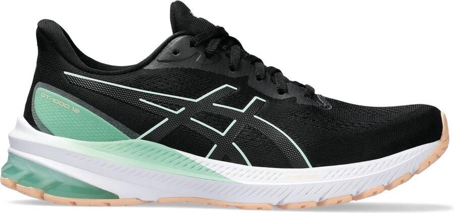Nike Asics GT-1000 12 Unisex Hardloopschoen Zwart Groen - Foto 2