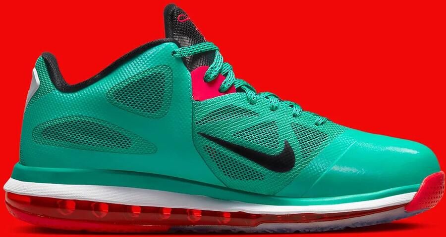Nike Lebron Ix Low New Green Black Action Red White Schoenmaat 45 1 2 Sneakers DQ6400 300