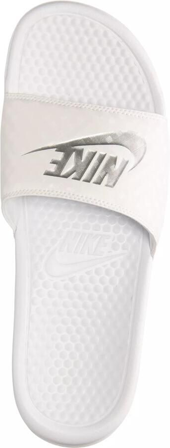 Nike Benassi Jdi slippers Unisex Wit Zilver