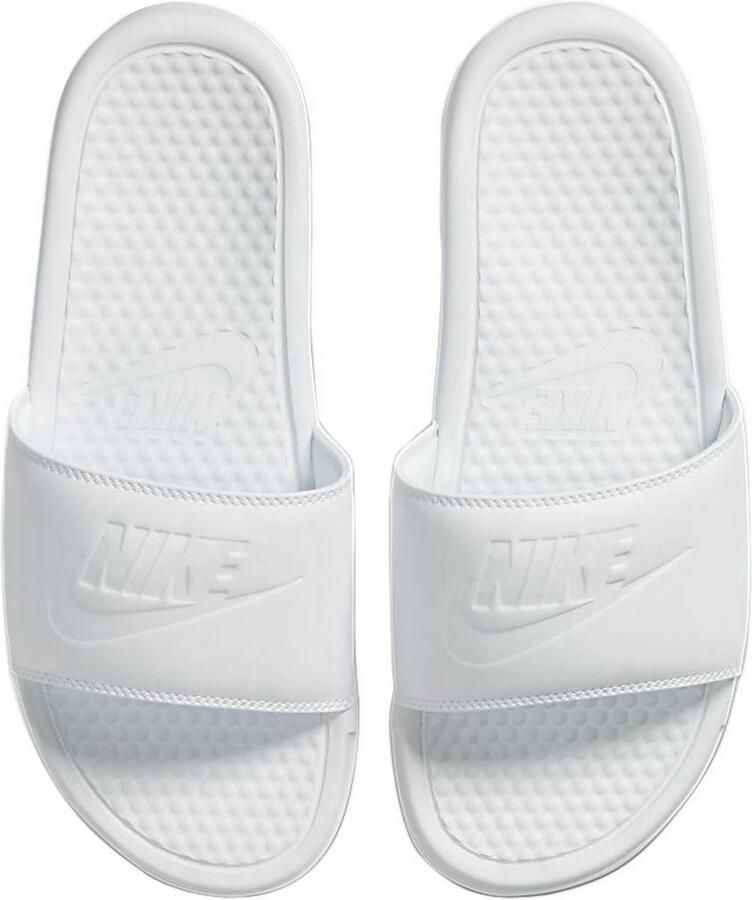 Nike Benassi Jdi Slippers Unisex Wit Zilver