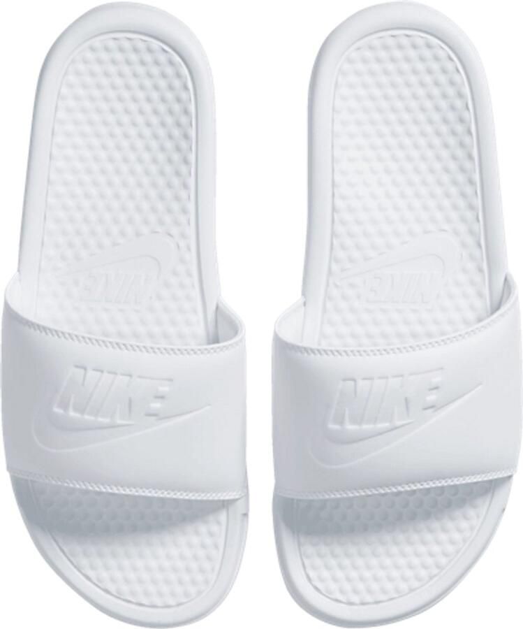 Nike Benassi Jdi slippers Unisex Wit Zilver