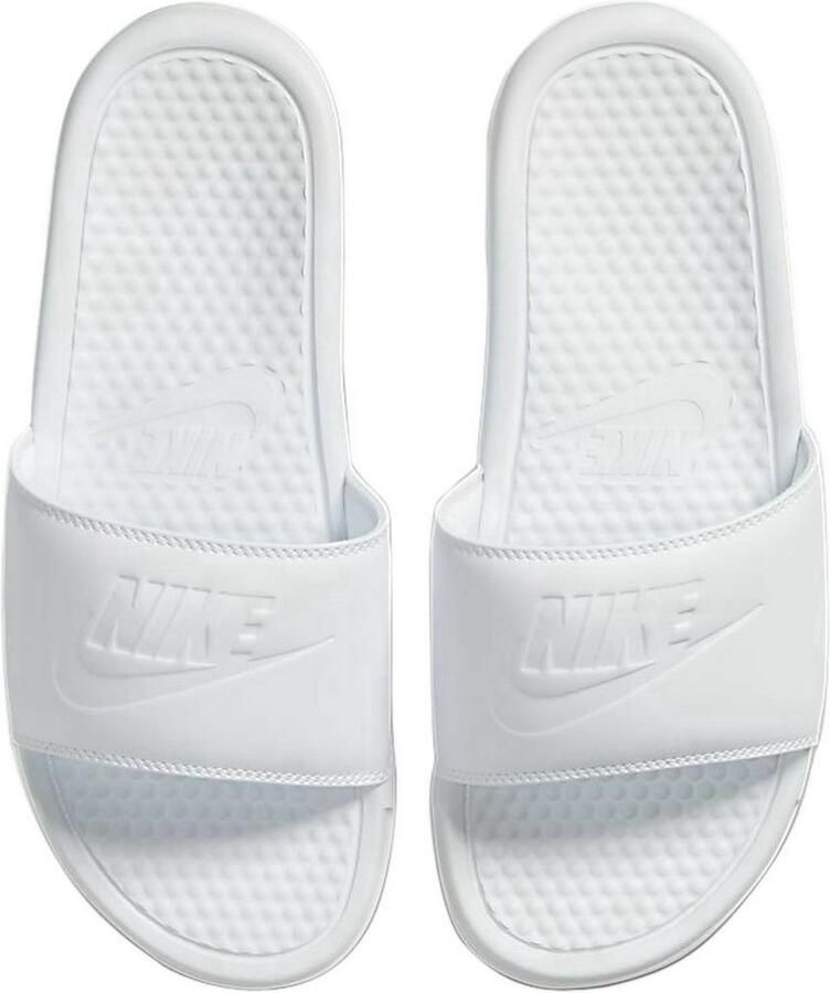 Nike Benassi Jdi Slippers Unisex Wit Zilver