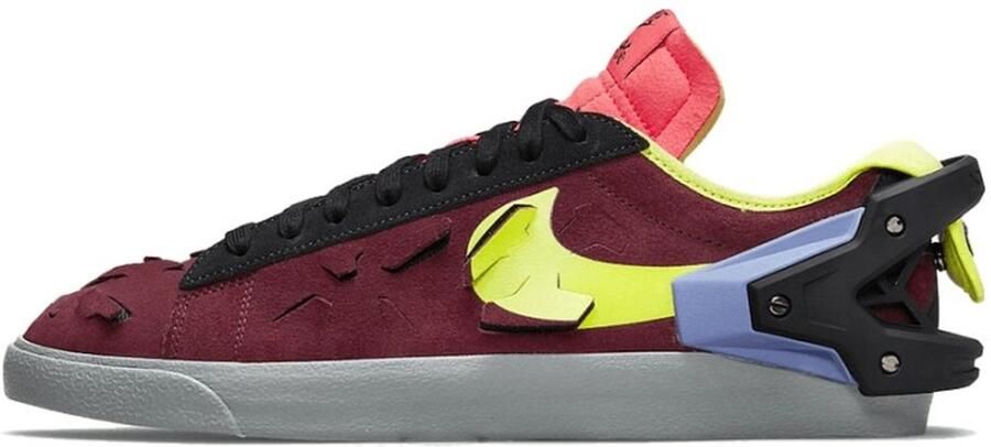 Nike Lage Sneakers Baskets X Acrnm Blazer Low nylon balistique wine