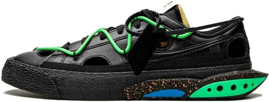 Nike Blazer Low Off-White Black Electro Green Schoenen Doos zonder deksel - Foto 12