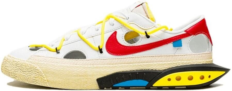 Nike Blazer Low Off-White University Red DH7863-100 Wit Schoenen - Foto 2