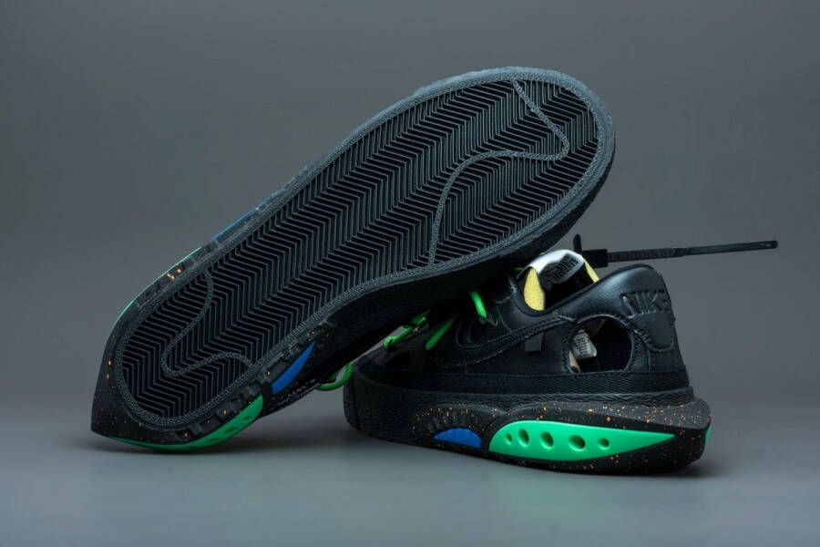 Nike Blazer Low Off-White Black Electro Green Schoenen Doos zonder deksel - Foto 3