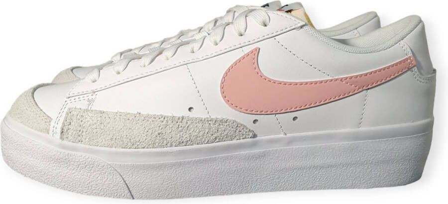 Nike Wmns Blazer Mid Basketball Schoenen white pink oxford black summit white maat: 36.5 beschikbare maaten:38.5 39 40.5 36.5 42 - Foto 5