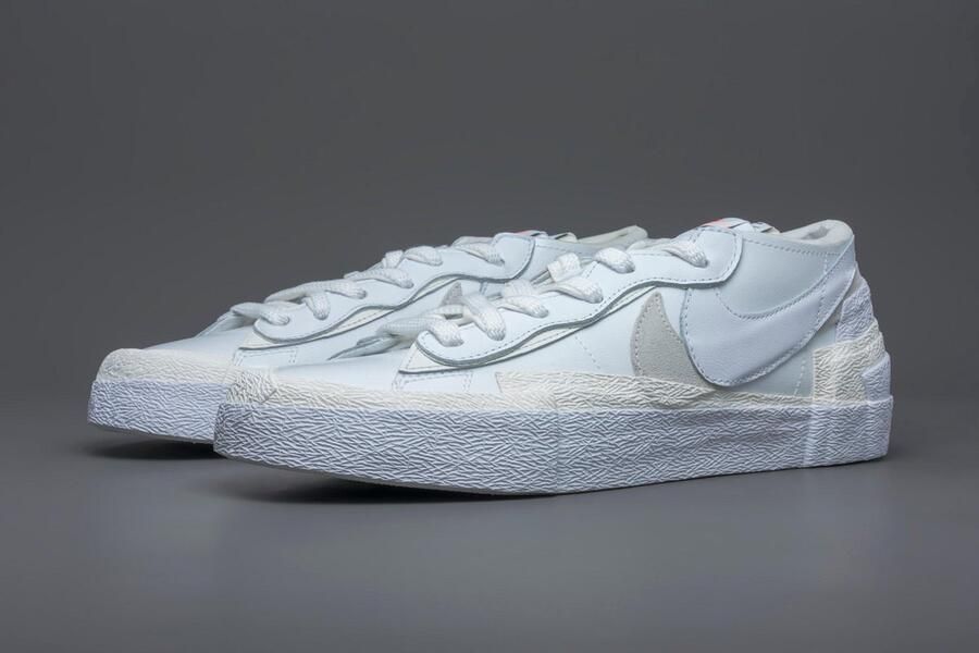 Nike Blazer Low sacai White Patent Leather DM6443-100 WIT Schoenen - Foto 6