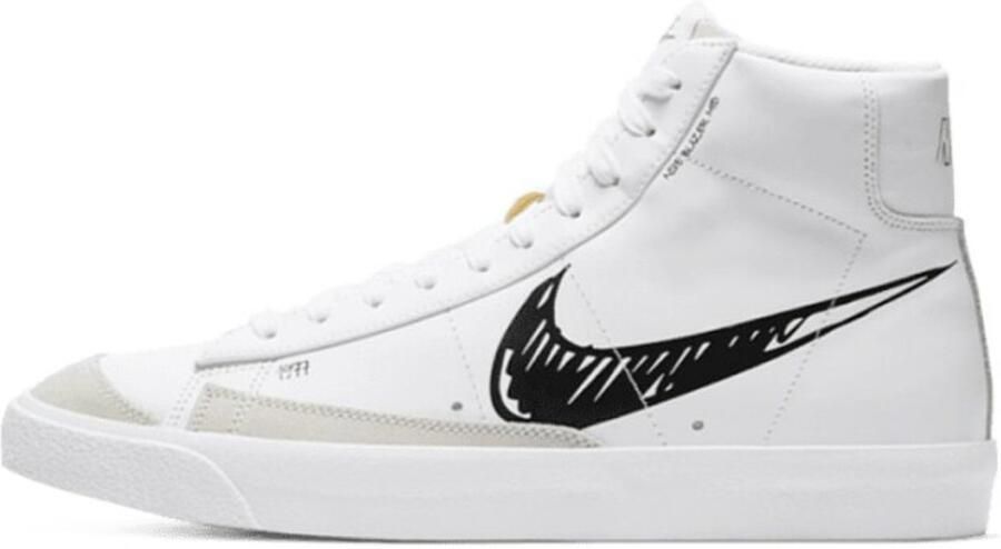 Nike Blazer Mid '77 Sneakers Sketch White Black Wit Zwart Blazer Lifestyle Unisex Sneakers