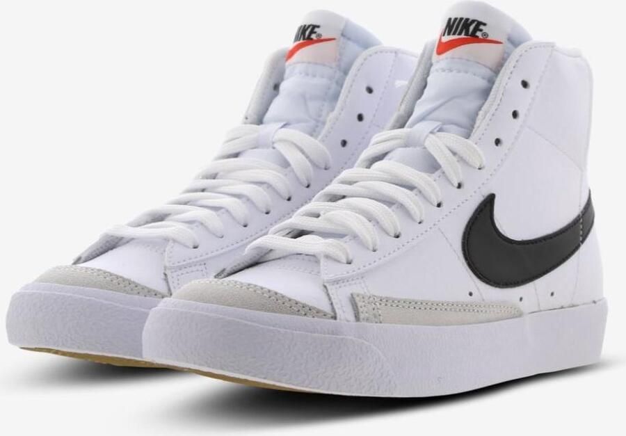 Nike Blazer Mid '77 (gs) Basketball Schoenen white black total orange maat: 40 beschikbare maaten:36.5 37.5 38.5 40 - Foto 2