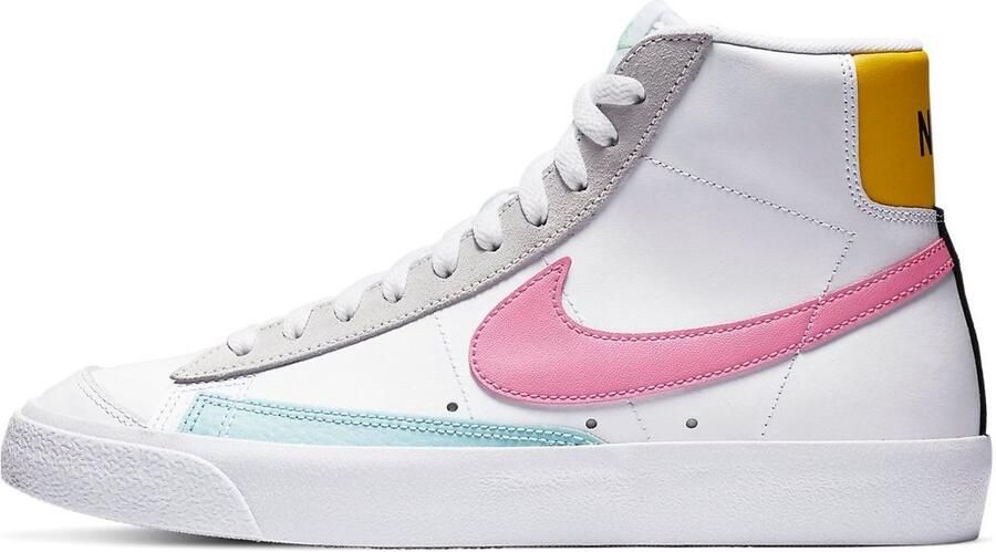 Nike Blazer Mid '77 Vintage Sneakers Pastel (White Pink Glow Pure Platinum) Wit Roze Blazer Lifestyle Dames