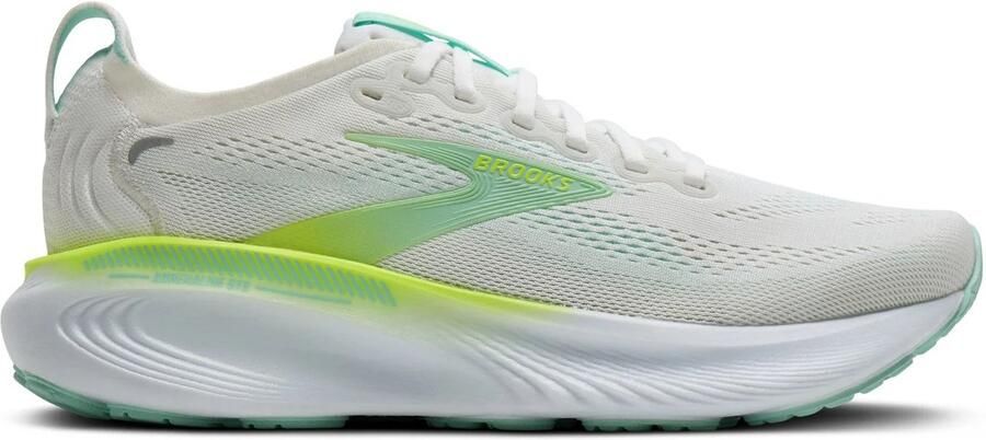 Nike Brooks Adrenaline GTS 25 Hardloopschoenen Wit Geel Dames